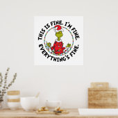 Grinch | Alles is goed Poster (Keuken)