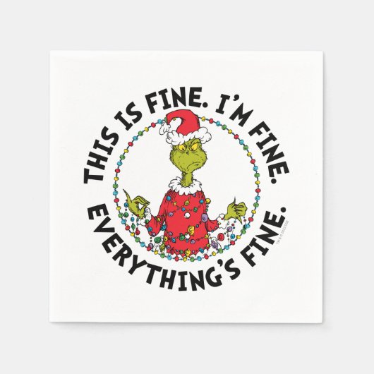 Grinch | Alles is goed Servet (Voorkant)