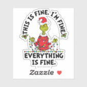 Grinch | Alles is goed Sticker (Vel)