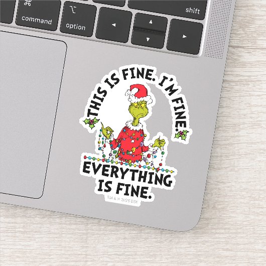 Grinch | Alles is goed Sticker (Detail)