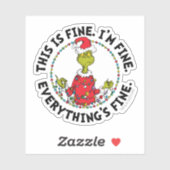 Grinch | Alles is goed Sticker (Vel)