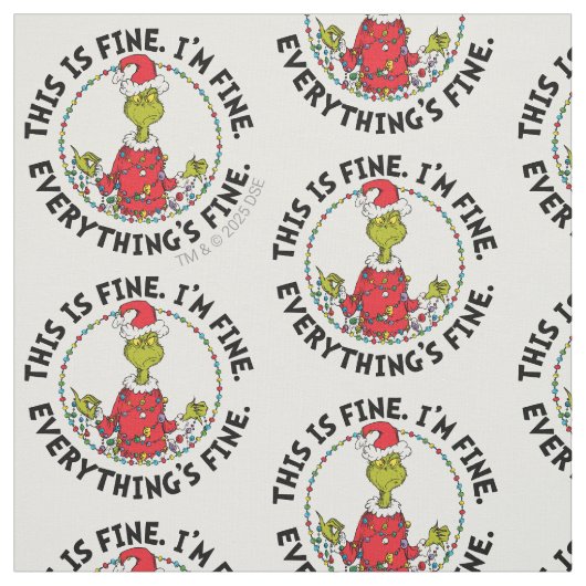 Grinch | Alles is goed Stof (Swatch)