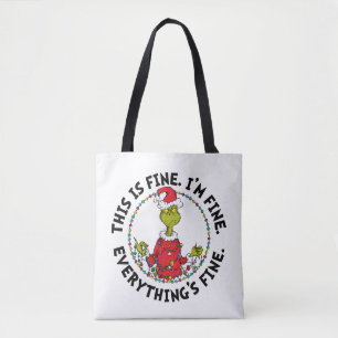 Grinch Alles is goed Tote Bag