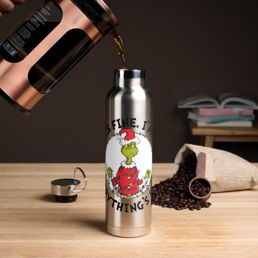Grinch | Alles is goed Waterfles (Koffie)
