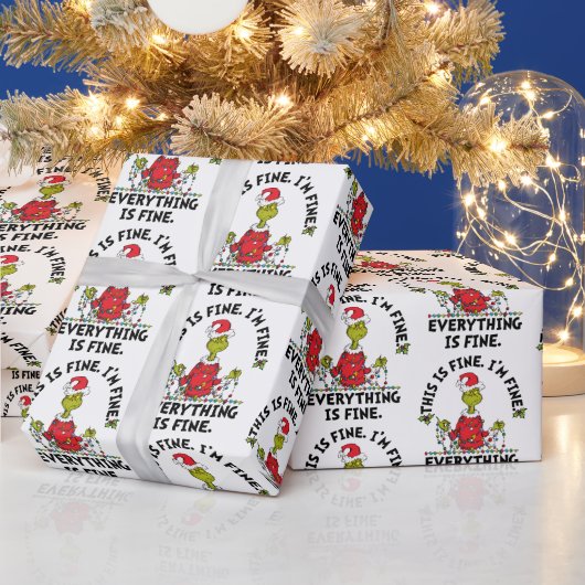 Grinch | Alles is prima Cadeaupapier (Feestdagen)
