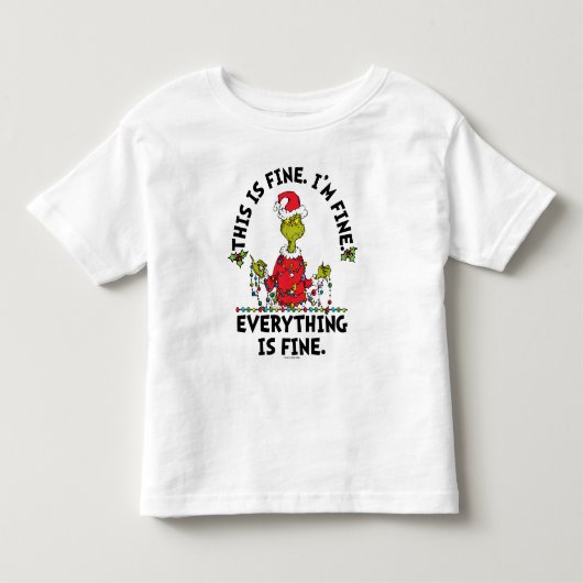 Grinch | Alles is prima Kinder Shirts (Voorkant)