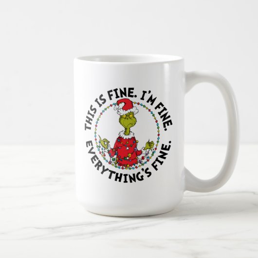 Grinch | Alles is prima Koffiemok (Rechts)