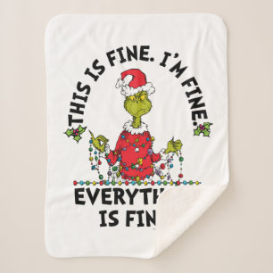 Grinch   Alles is prima Sherpa Deken