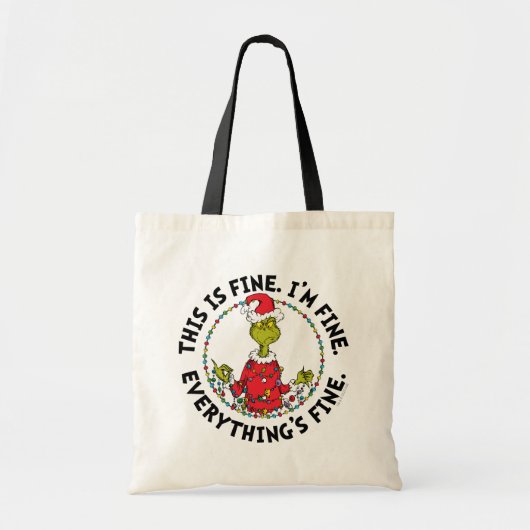 Grinch | Alles is prima Tote Bag (Voorkant)