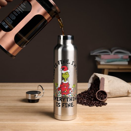 Grinch | Alles is prima Waterfles (Koffie)