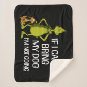 Grinch Als ik mijn hond niet kan brengen kom ik ni Sherpa Deken (Voorkant)