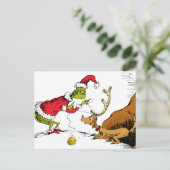Grinch Bereidt Max de Rendier Voor Briefkaart (Staand voorkant)