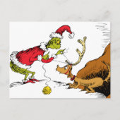 Grinch Bereidt Max de Rendier Voor Briefkaart (Voorkant)