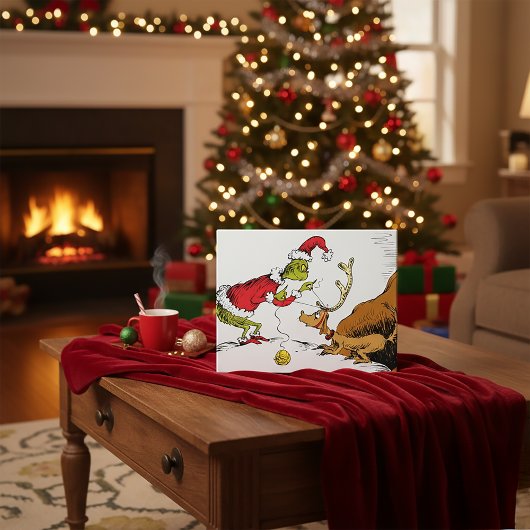 Grinch Bereidt Max de Rendier Voor Briefkaart