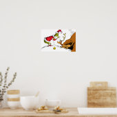 Grinch Bereidt Max de Rendier Voor Poster (Keuken)
