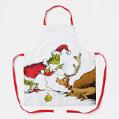 Grinch Bereidt Max de Rendier Voor Schort (Voorkant)