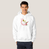Grinch Blowing the Merry Grinchmas Horn Hoodie (Voorkant volledig)