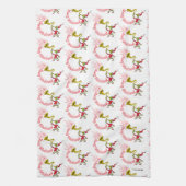 Grinch Blowing the Merry Grinchmas Horn Theedoek (Verticaal)