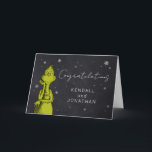 Grinch Chalkboard Baby shower Kaart<br><div class="desc">Voeg een speelse, Grinchy draai aan uw baby shower feesten met deze "Grinch krijtbord Baby shower" kaart. Met de ondeugende Grinch van How the Grinch Stole Christmas, is deze grillige kaart ideaal voor het uitnodigen van gasten of het verzenden van speciale notities voor een Grinch-thema baby shower. Het krijtbordontwerp voegt...</div>