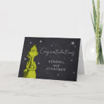 Grinch Chalkboard Baby shower Kaart<br><div class="desc">Feliciteer de ouders met deze feestelijke Dr. Seuss kaart. Personaliseer door namen en tekst toe te voegen.</div>