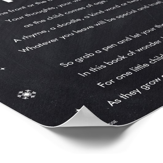 Grinch Chalkboard Guest Book Party Sign Poster (Hoek)