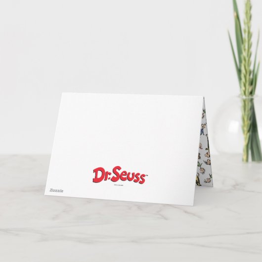 Grinch Chalkboard Verjaardag Kaart (Achterkant)