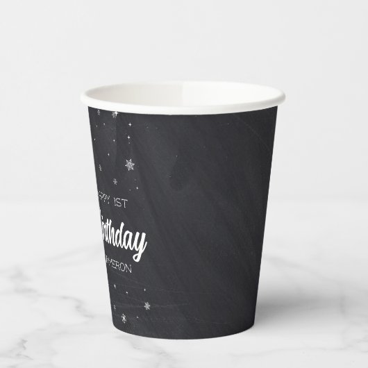 Grinch Chalkboard Verjaardag Papieren Bekers (Links)