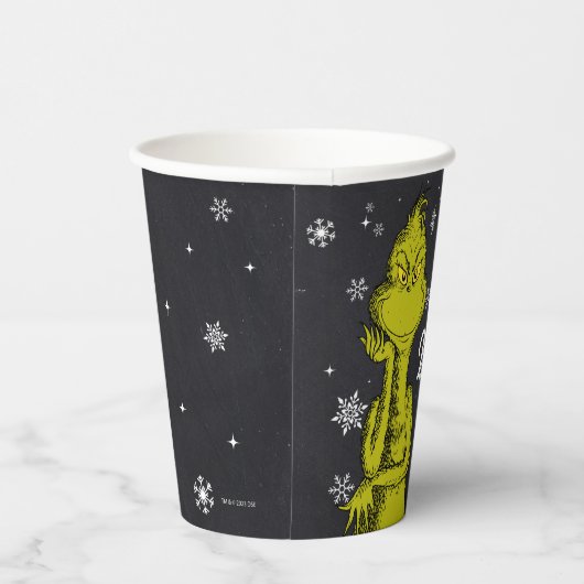 Grinch Chalkboard Verjaardag Papieren Bekers (Rechts)