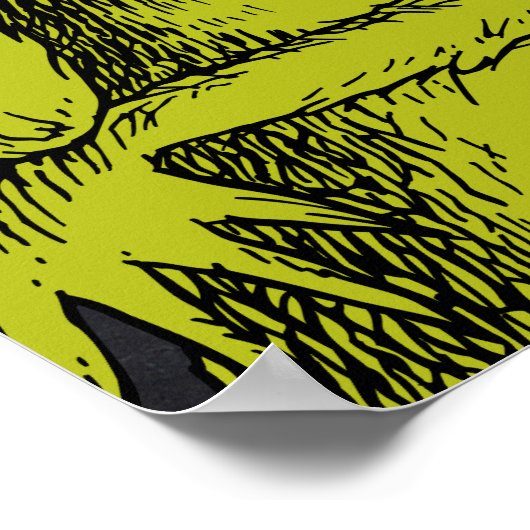 Grinch Chalkboard Verjaardag Poster (Hoek)