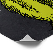 Grinch Chalkboard Verjaardag Poster (Hoek)