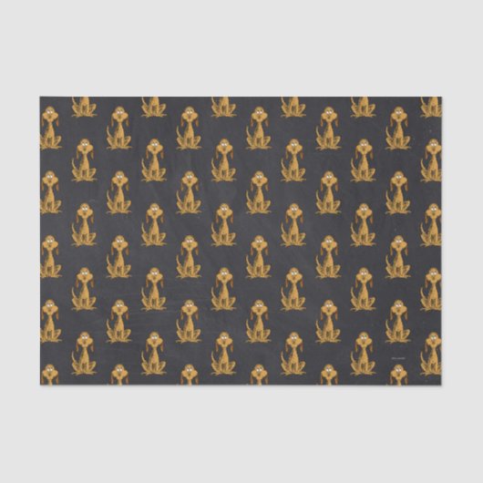 Grinch Chalkboard Verjaardag Tissuepapier (Voorkant)