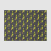 Grinch Chalkboard Verjaardag Tissuepapier (Voorkant)