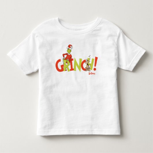 Grinch! Character Logo Graphic Kinder Shirts (Voorkant)