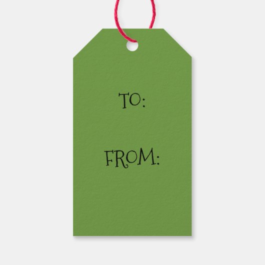 Grinch Christmas Cadeaulabel (Achterkant)