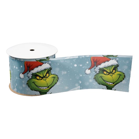 Grinch Christmas  Satijnen Lint (Spoel)