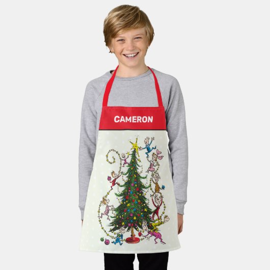 Grinch Christmas Tree Schort (Gedragen)