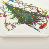 Grinch Christmas Tree Sherpa Deken (3/4)