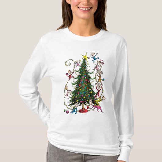Grinch Christmas Tree T-shirt (Voorkant)