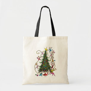Grinch Christmas Tree Tote Bag