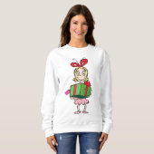 Grinch | Cindy-Lou Who - Geschenk vasthoudend Trui (Voorkant volledig)