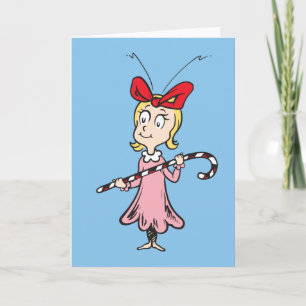 Grinch Cindy-Lou Who - Houdt snoepriet vast Feestdagen Kaart