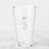 Grinch | Cindy-Lou Who - Kerststok vasthoudend Glas (Achterkant)
