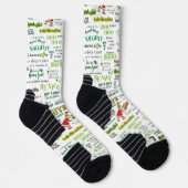 Grinch Citaat Patroon Sokken (Rechts)