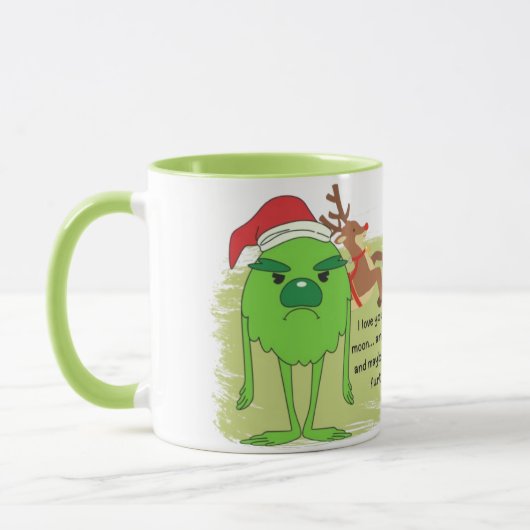 Grinch Coffee Mok - Een kant van Sass (Links)