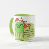 Grinch Coffee Mok - Een kant van Sass (Voorkant links)