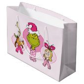 Grinch Crew in Pink Valentine's Portrait Groot Cadeauzakje (Achterkant Gekanteld)