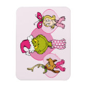 Grinch Crew in Pink Valentine's Portrait Magneet (Verticaal)