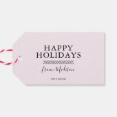 Grinch Crew in Roze Valentijnsportret Cadeaulabel (Achterkant Horizontaal)