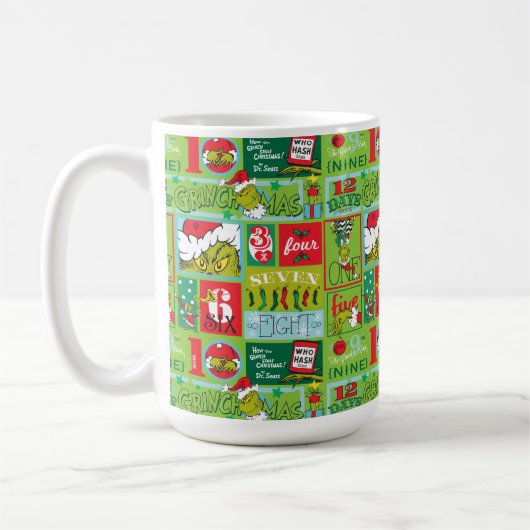 Grinch Days of Grinchmas Pattern Koffiemok (Links)
