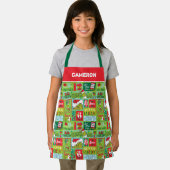 Grinch Days of Grinchmas Pattern Schort (Insitu)